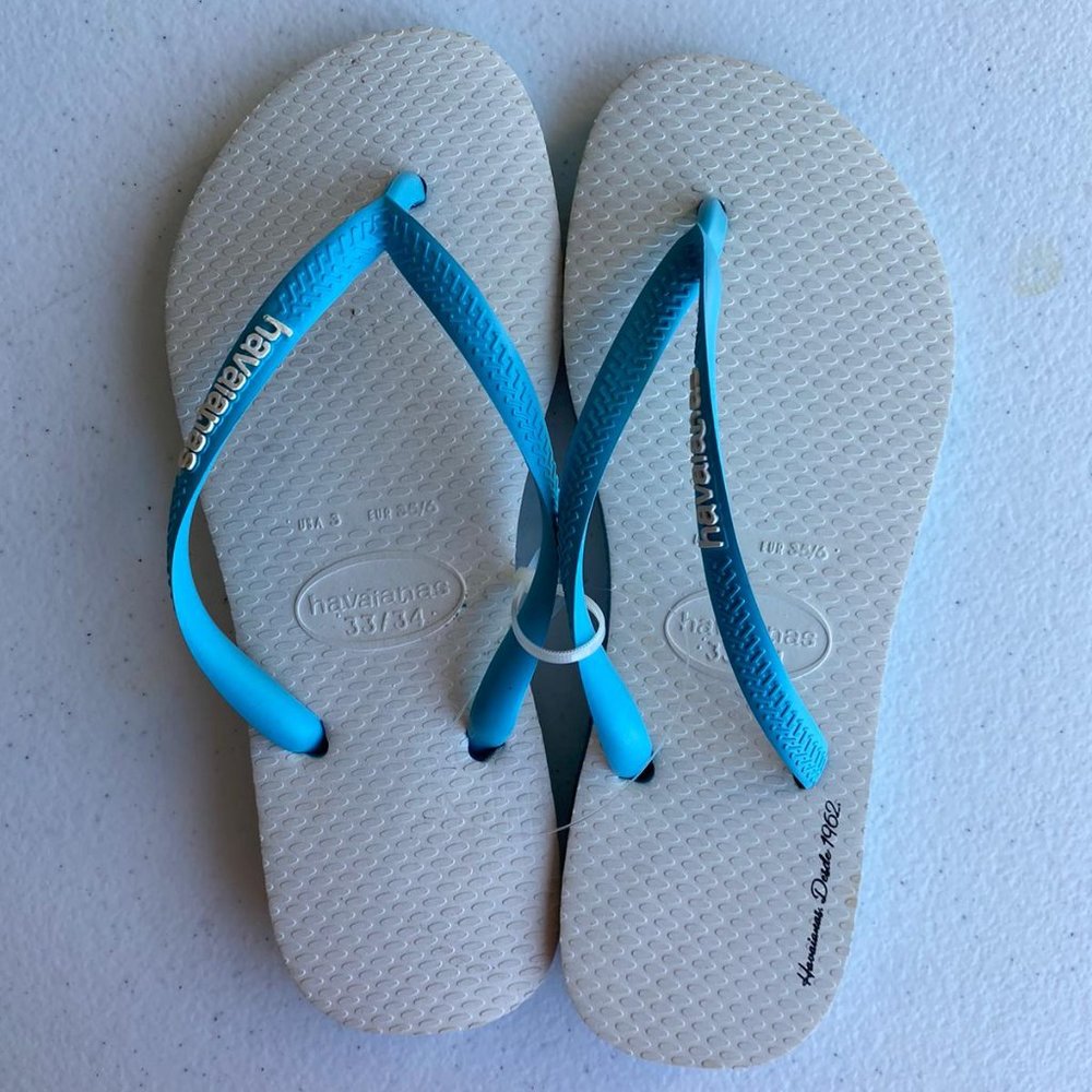 🌻HAVAIANAS | Slim Tribute White Girls 🩴 - Picture 4 of 7